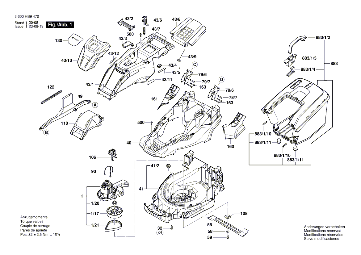 Ny ekte Bosch F016L91147 Kablingsenhet