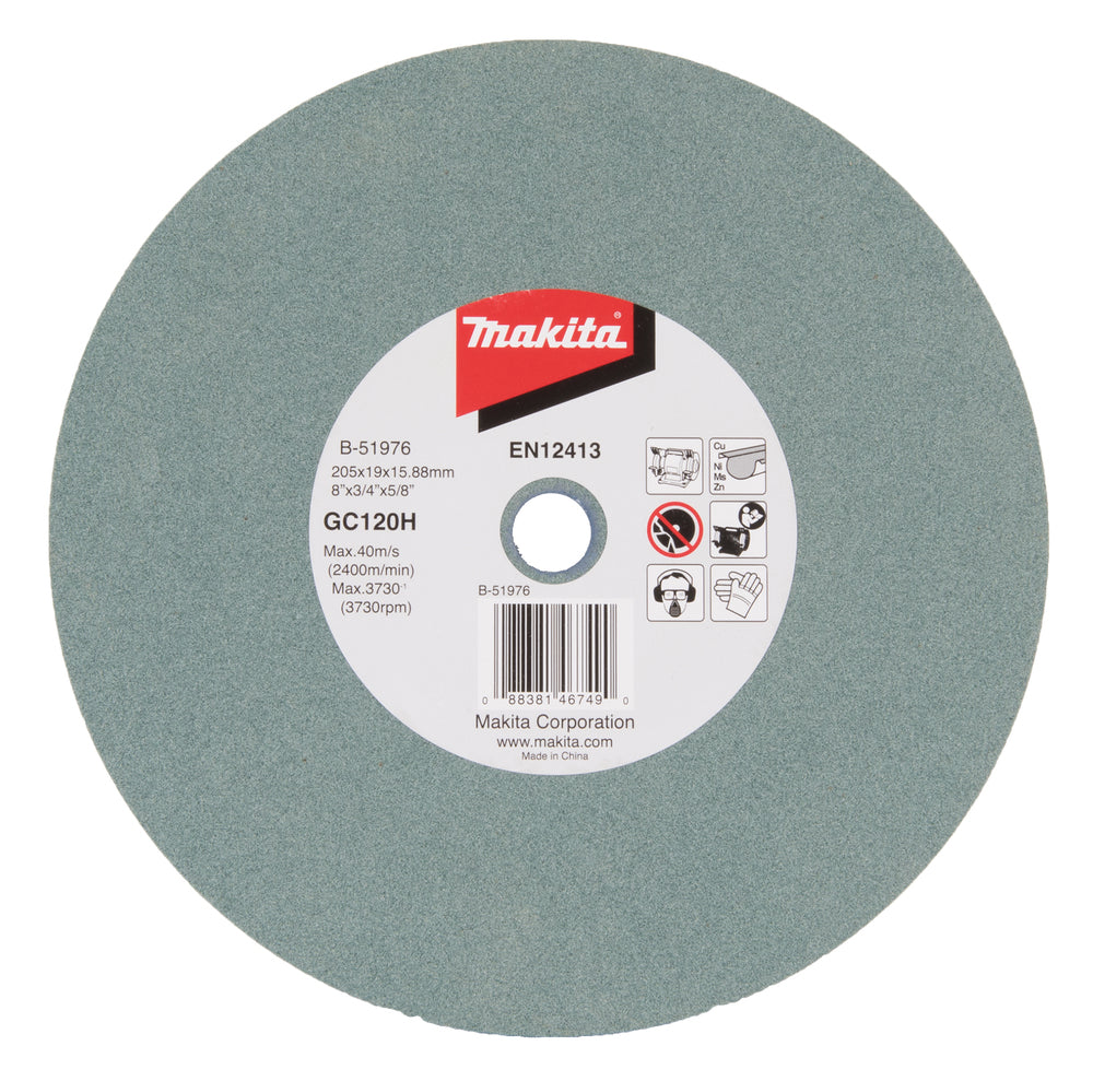 Nouvelle authentique Makita B-51976 Roue de broyage 205x19x15,88 mm Céramique