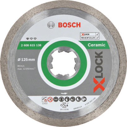 Ny ekte Bosch 2608615138 X-Lock Standard for Ceramic Diamond Cutting Disc