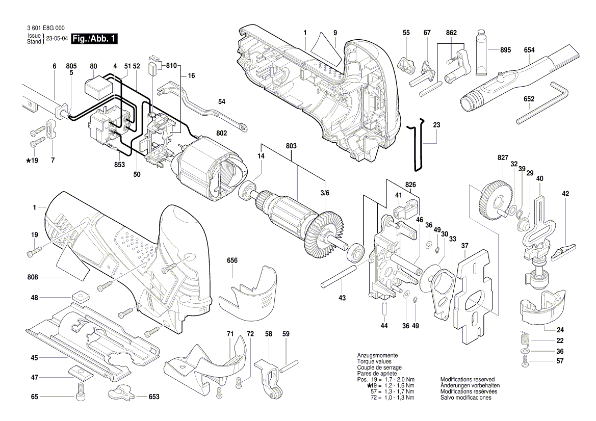 New Genuine Bosch 1619P07135 Housing Section