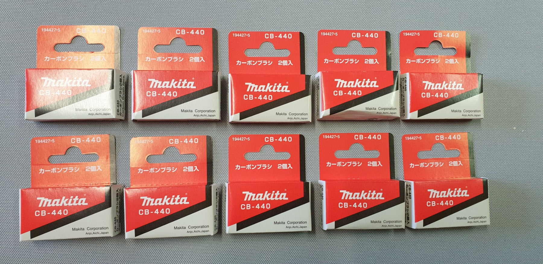 New Genuine Makita 10 pair 194427-5 Carbon Brushes CB-440 for BDF440 BDF441