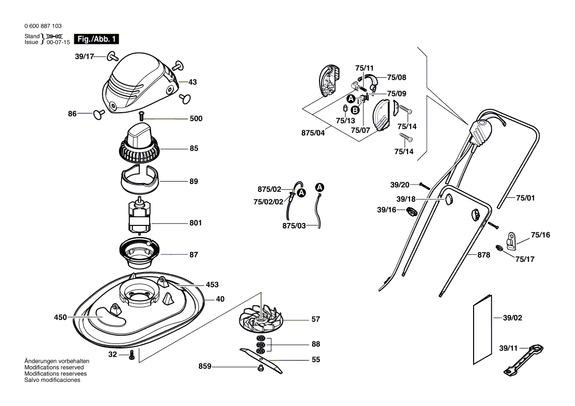 Uusi aito Bosch F016F05717 On-Off -kytkin