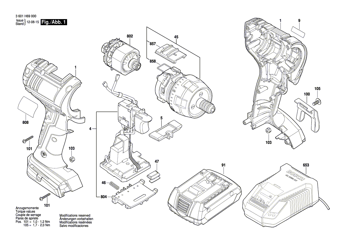 Ny äkta Bosch 2609199494 Gear Box