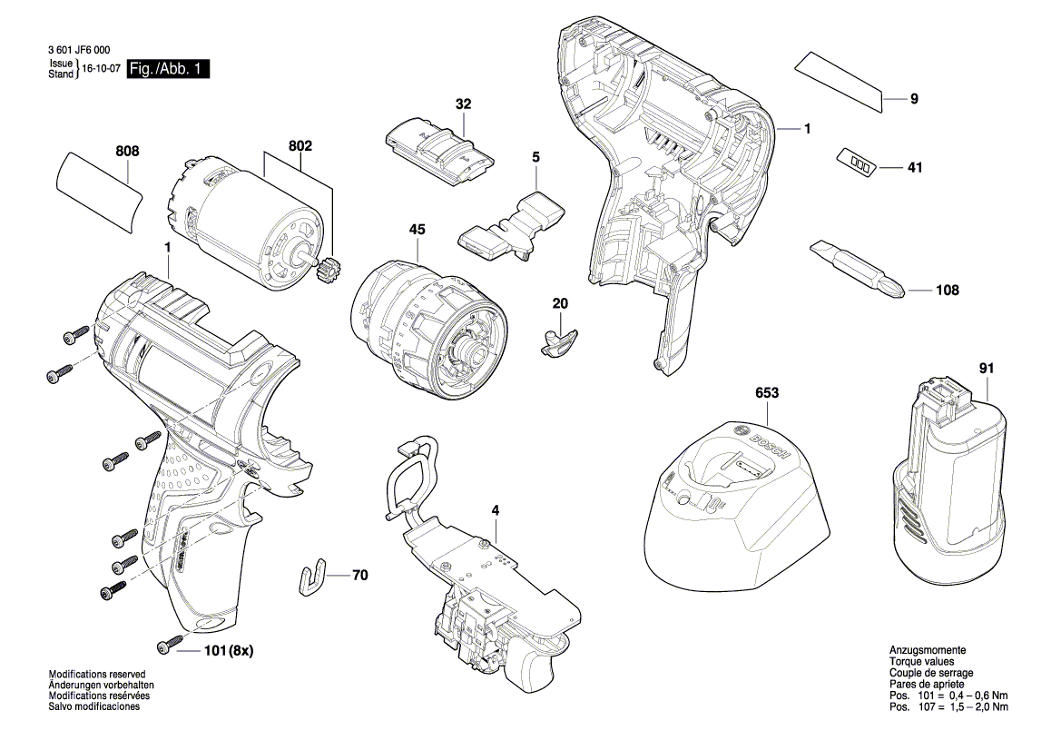 New Genuine Bosch 2609100824 Housing