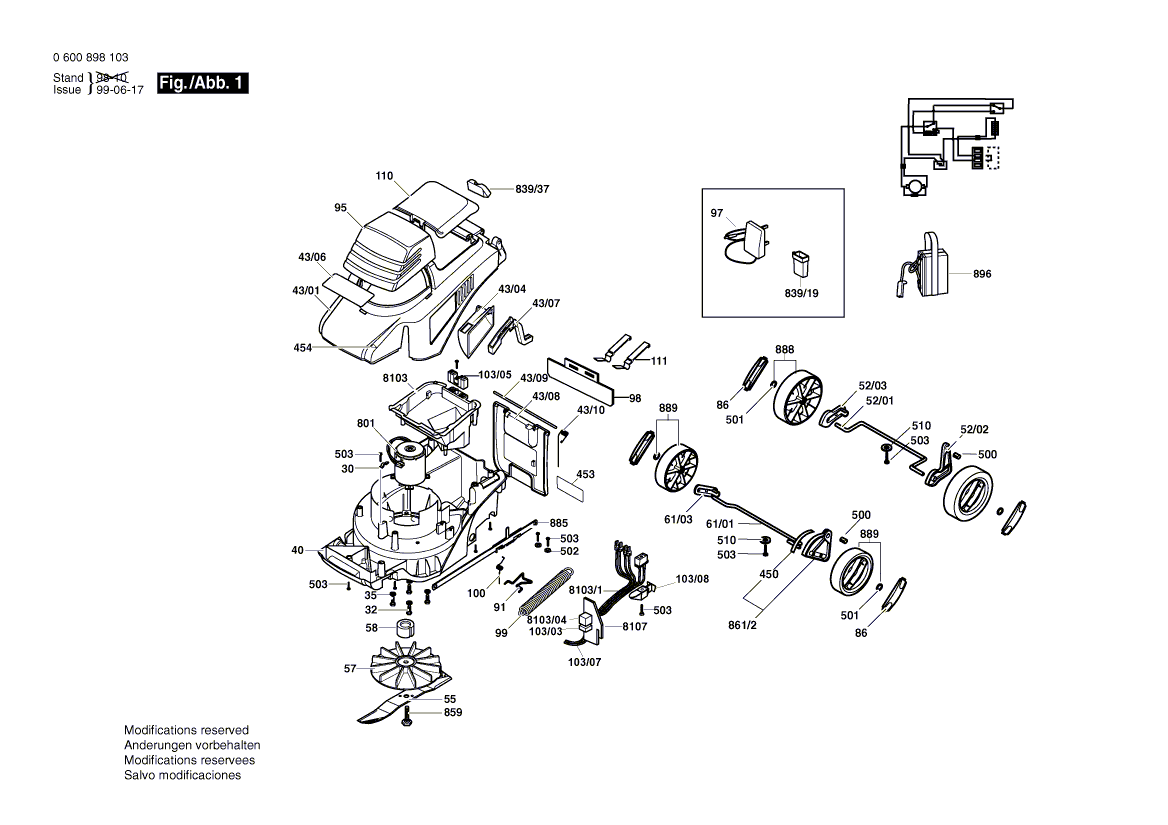 Ny ekte Bosch F016L59236 Kabelklipp