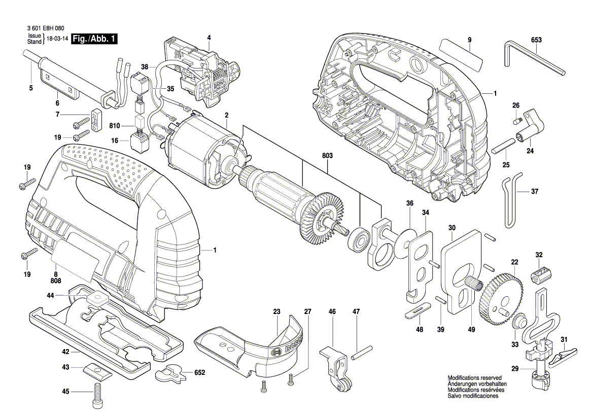 Nouveau véritable poussoir Bosch 1619x04542