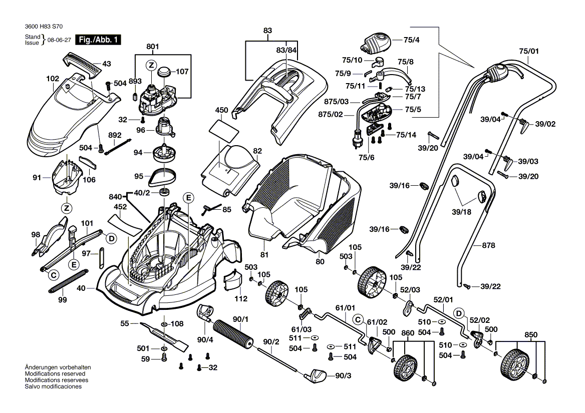 Ny ekte Bosch F016L64382 Tetningsdeksel