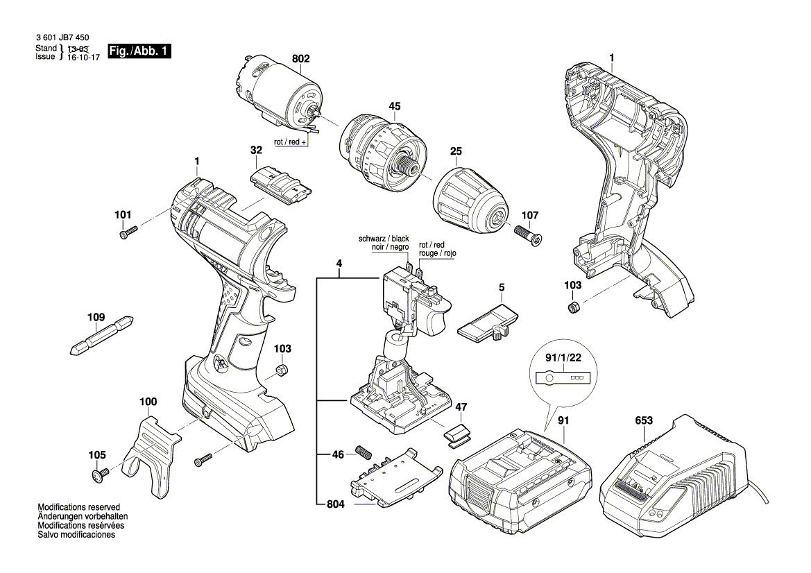 Nouveau véritable Bosch 2609101009 Levier d'ajustement