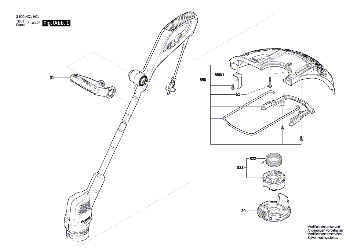 Ny äkta Bosch F016F05320 Spool Cover