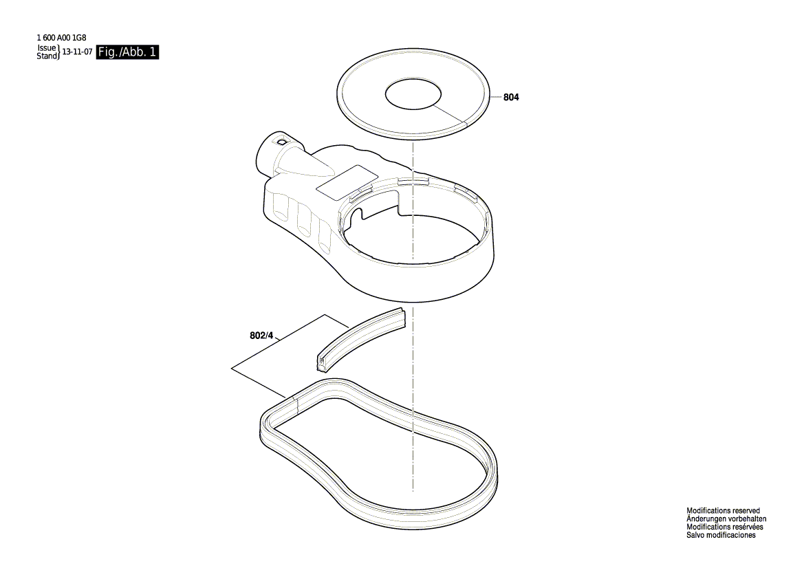 Neue echte Bosch 1600a001nt Pinselstange