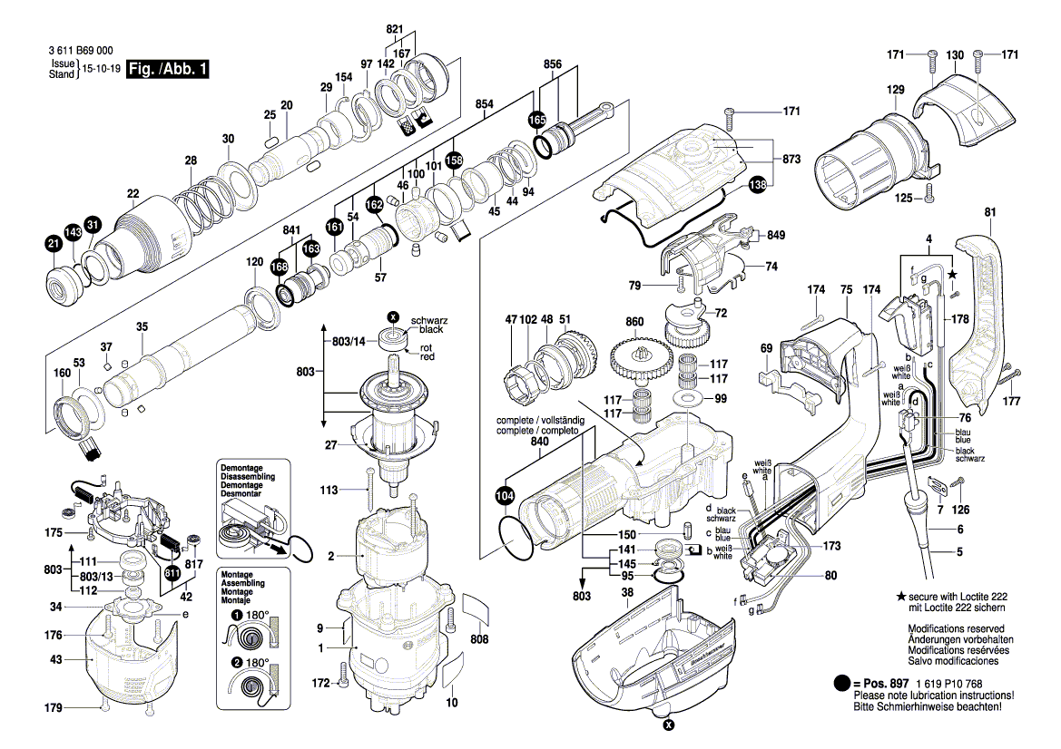 Ny äkta Bosch 1619p07774 Support Clamp