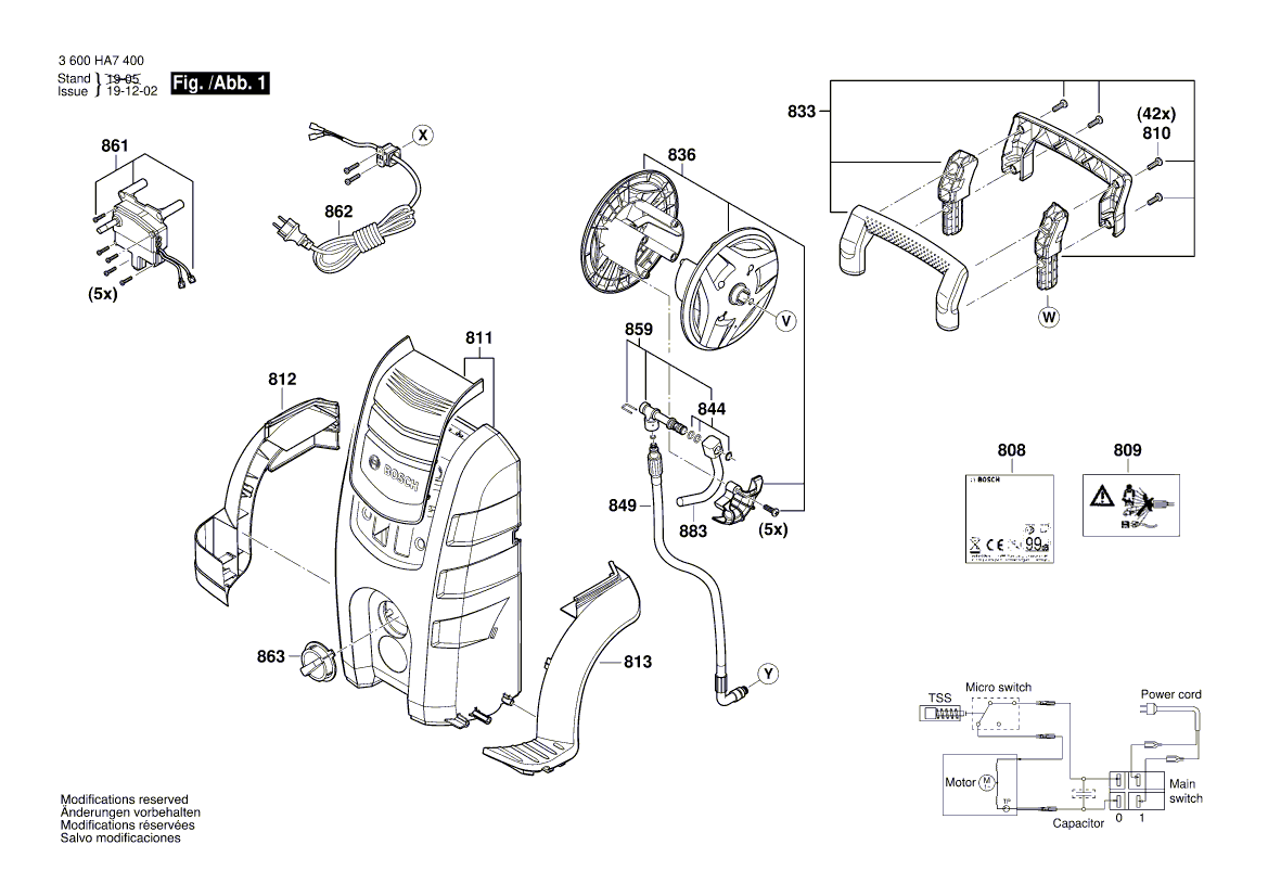 Uusi aito Bosch F016F04644 Moottori