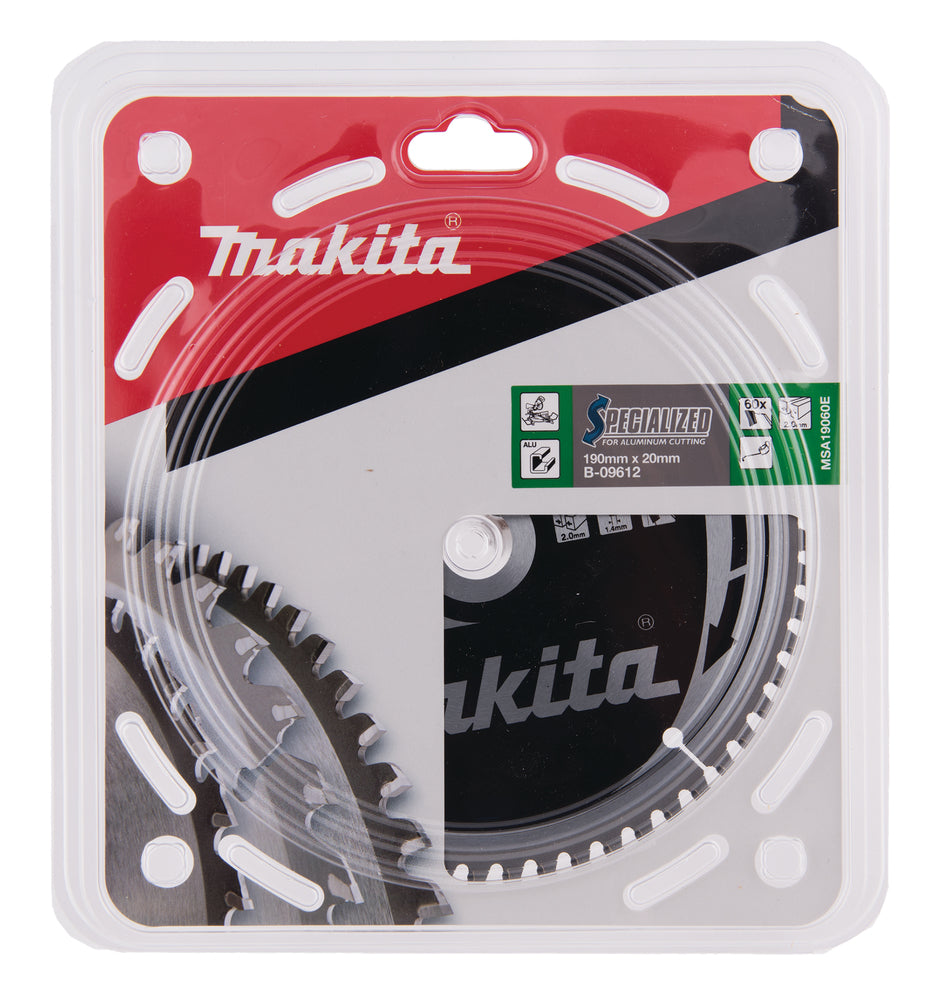 Uusi aito Makita B-09612 Circular Sahan terä HM 190mm x 20mm x 2 mm 60T