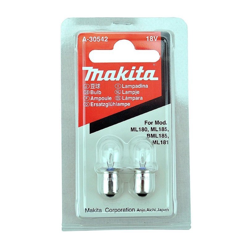 Neu Makita A-30542 18V Taschenlampe Birnen 4 stücke für ML180 ML185 BML185 BML181