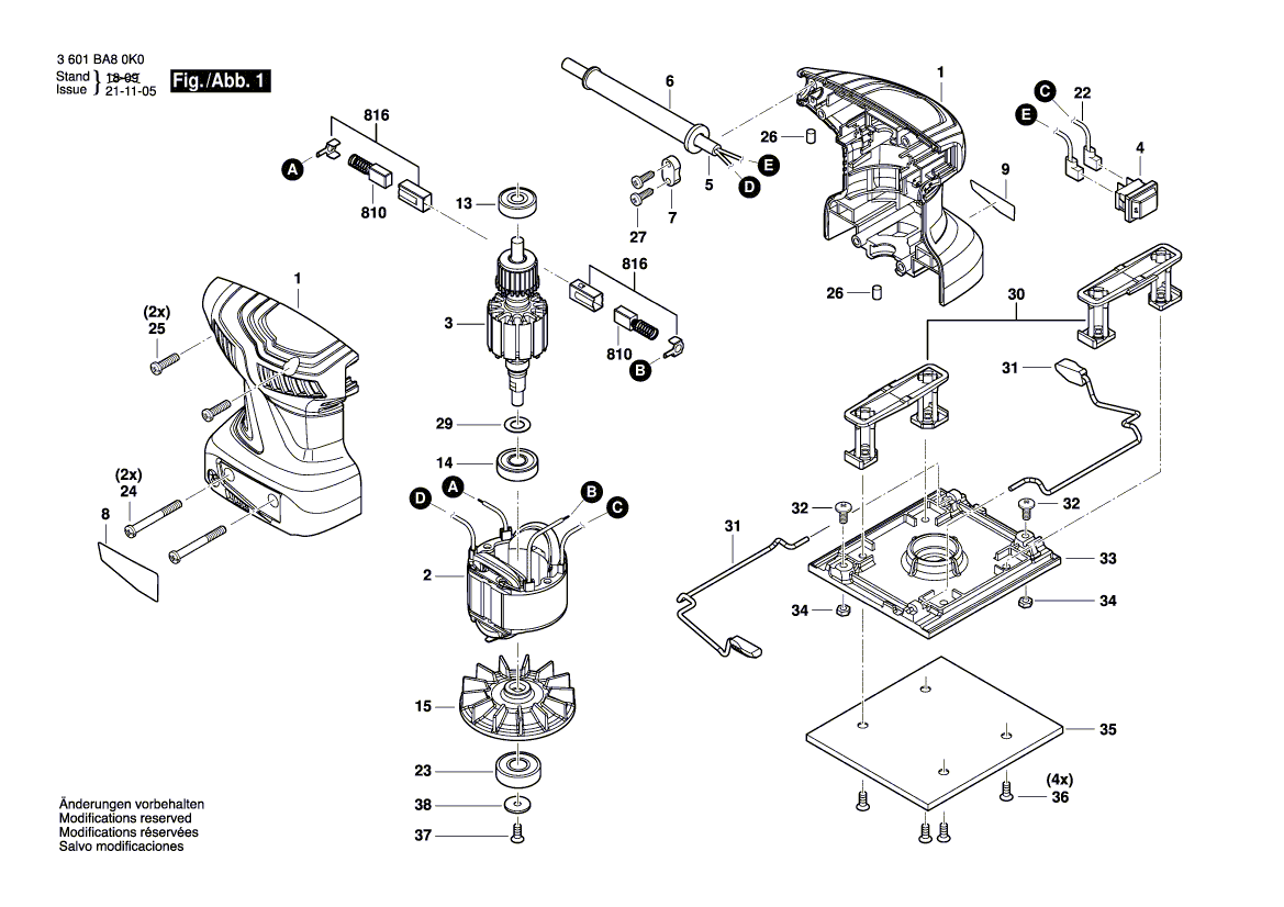 Neues echtes Bosch 160090007m Kugellager