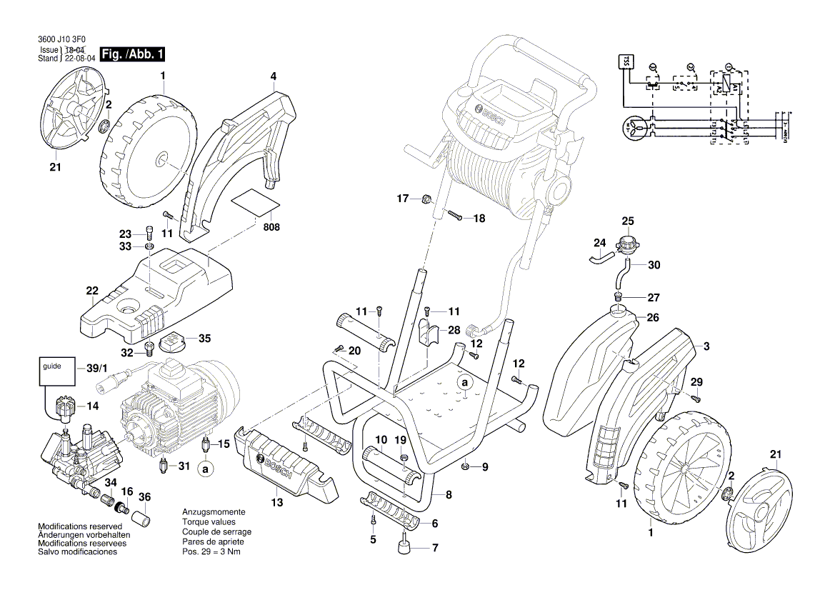 Nieuwe echte Bosch F016L72273 -kabel