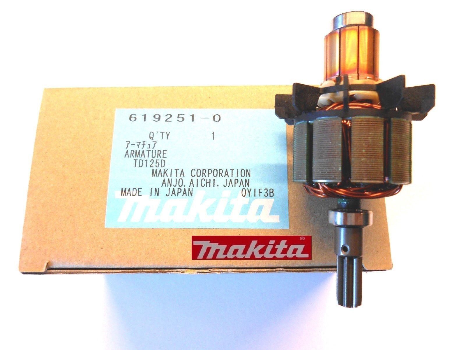 Nouveau authentique Makita 619251-0 619192-0 Armature 14,4 V BTD125 BTW250 DTW250