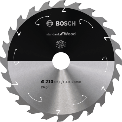 Nouveau véritable bosch 2608837713 Standard pour la lame de scie circulaire en bois pour sans fil sans fil