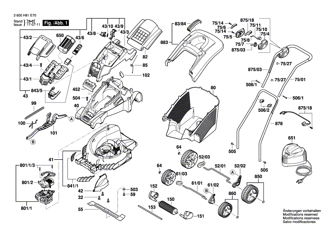 Ny ekte Bosch F016L66038 omslagspanel