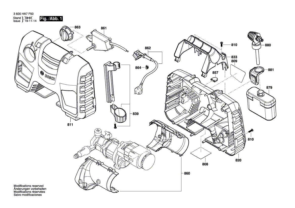 Ny ekte Bosch F016F05400 bryterboks