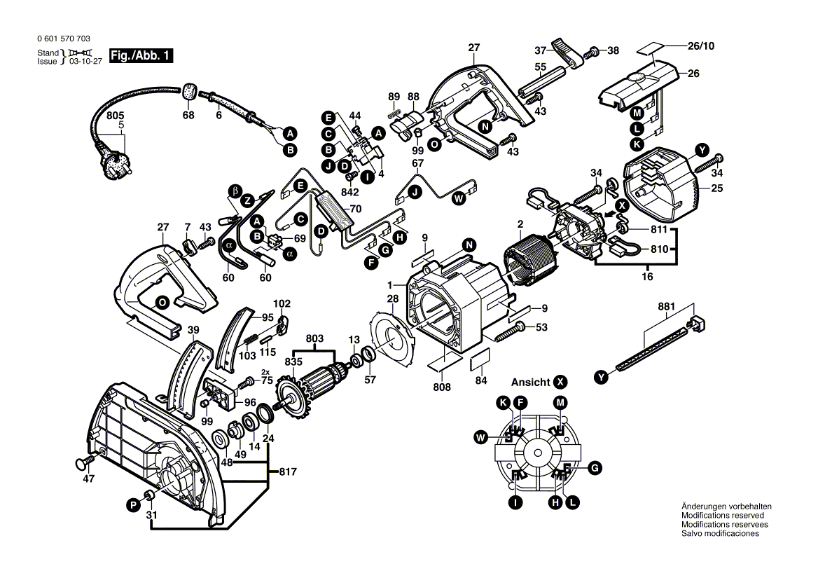 New Genuine Bosch 1603124126 Drive Shaft