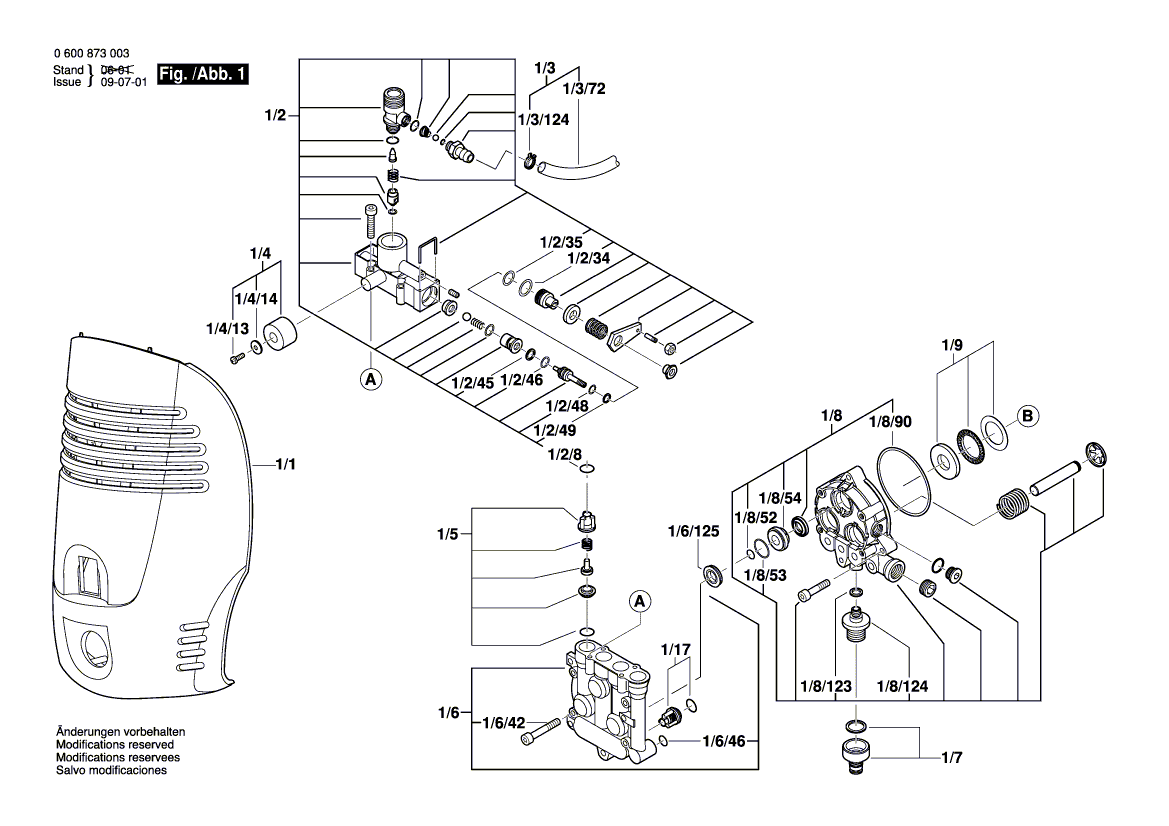 Nieuwe echte Bosch F016F03047 voedingssnoer