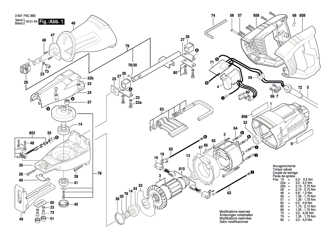 Nieuwe echte Bosch 1619p04840 verbindingskabel