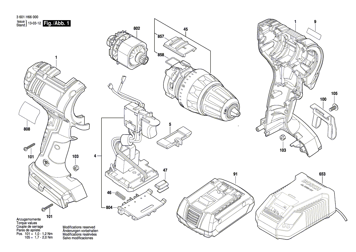 Neuer Original-Gleichstrommotor 2609199358 von Bosch