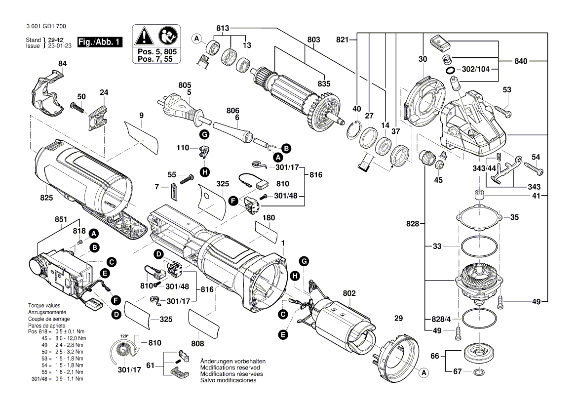 Ny ekte Bosch 1600A02059 beskyttelsesdekke