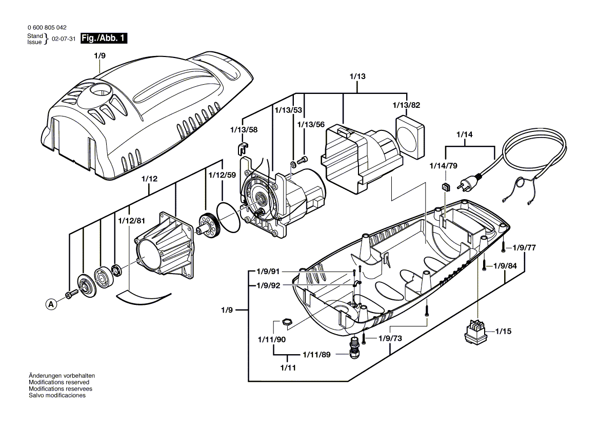 Ny ekte Bosch F016F02915 -bryter