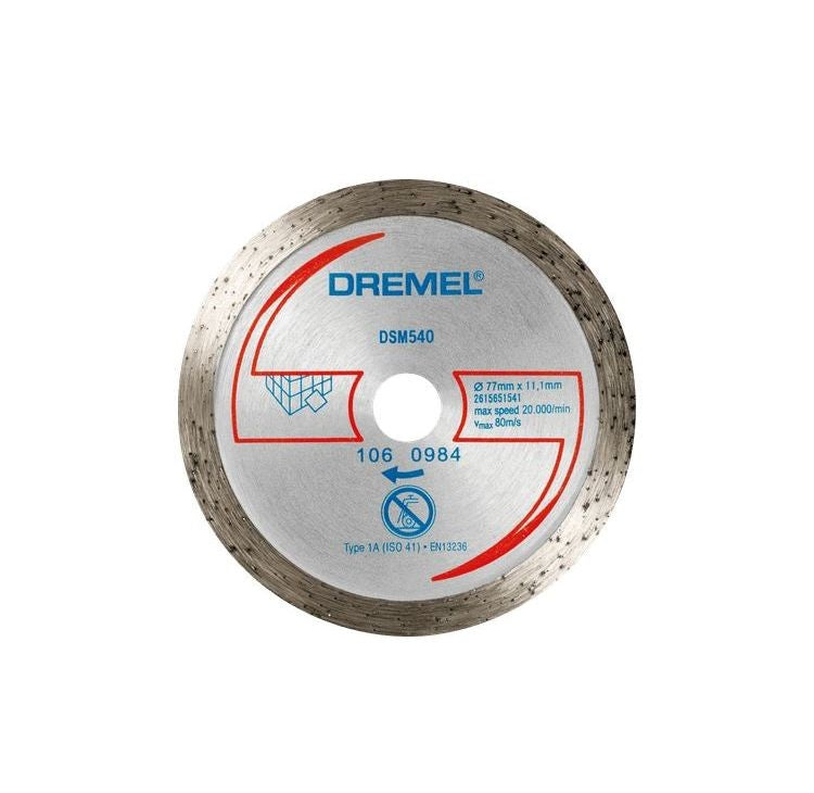 Uusi aito DREMEL 2615S540JB ® DSM20 Timanttilaattaleikkurepyörä (DSM540)