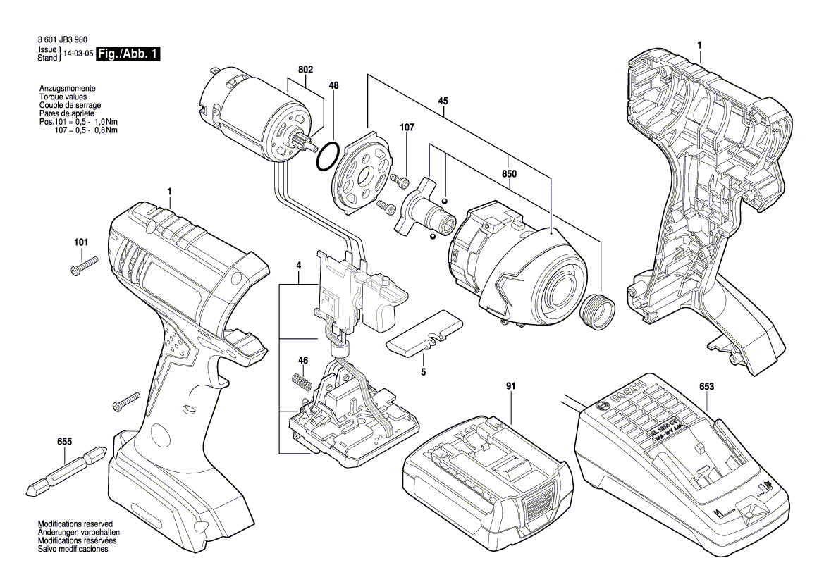 Ny äkta Bosch 2609199364 Gear Box