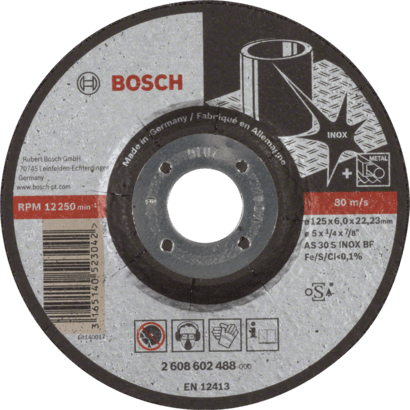 Новый оригинальный шлифовальный диск Bosch 2608602488 Expert for Inox для малого угла