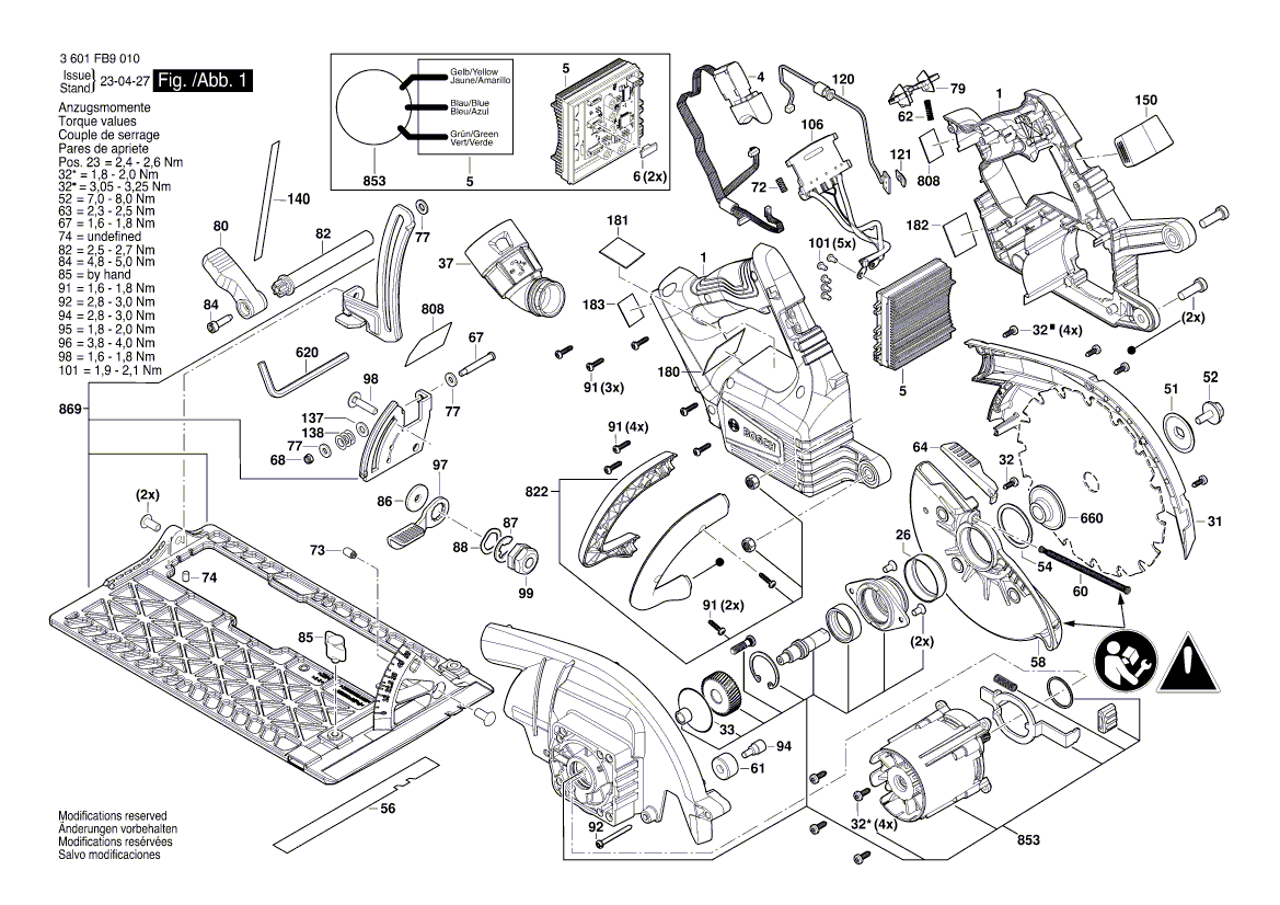 Ny ekte Bosch 160111C42C advarselsplate