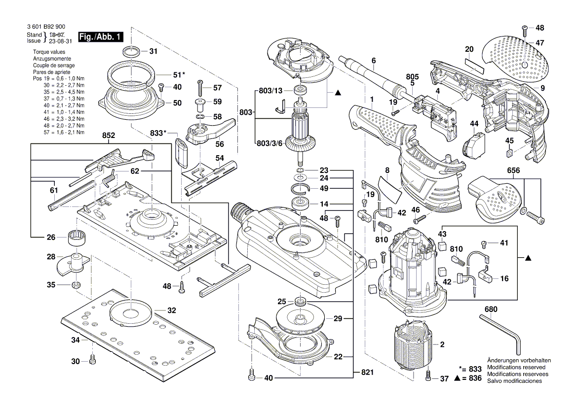 Neu Original Bosch 1607233556 Drehzahlregler