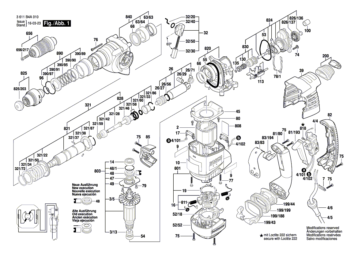 New Genuine Bosch 1617000691 Intermediate Flange