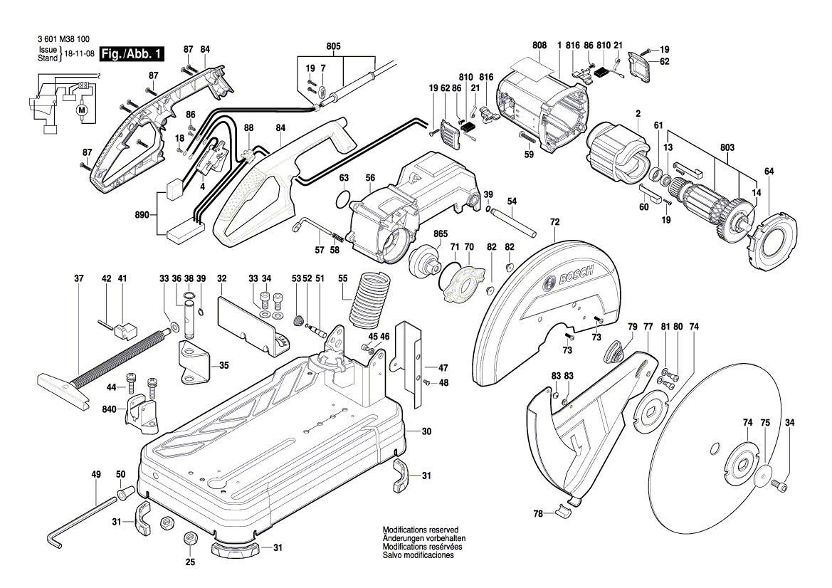 Uusi aito Bosch 1609B00491 virtalähdejohto