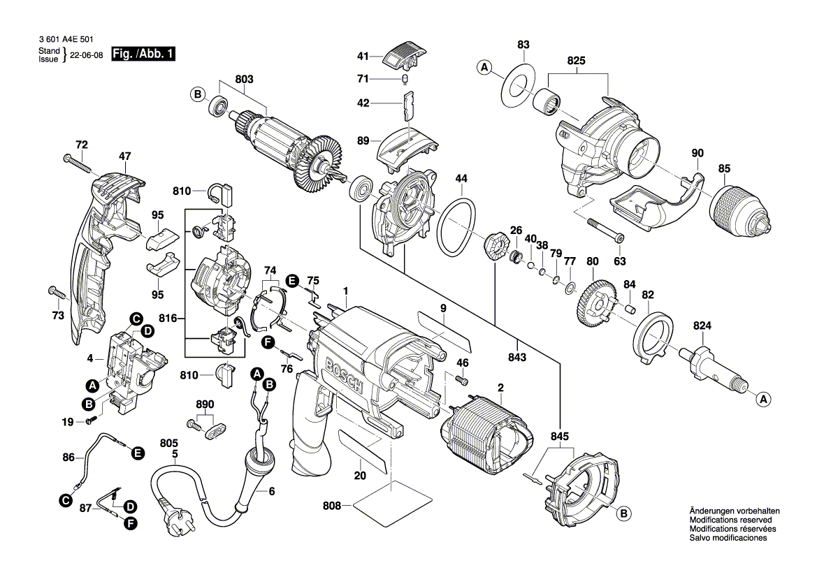 Uusi aito Bosch 1600A028TE Keyless Chuck