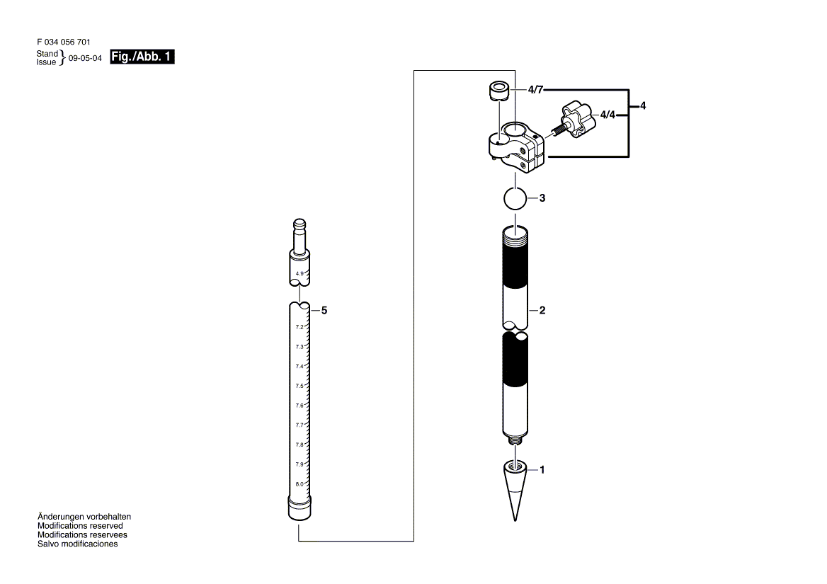 New Genuine Bosch 2610A10591 locking assembly