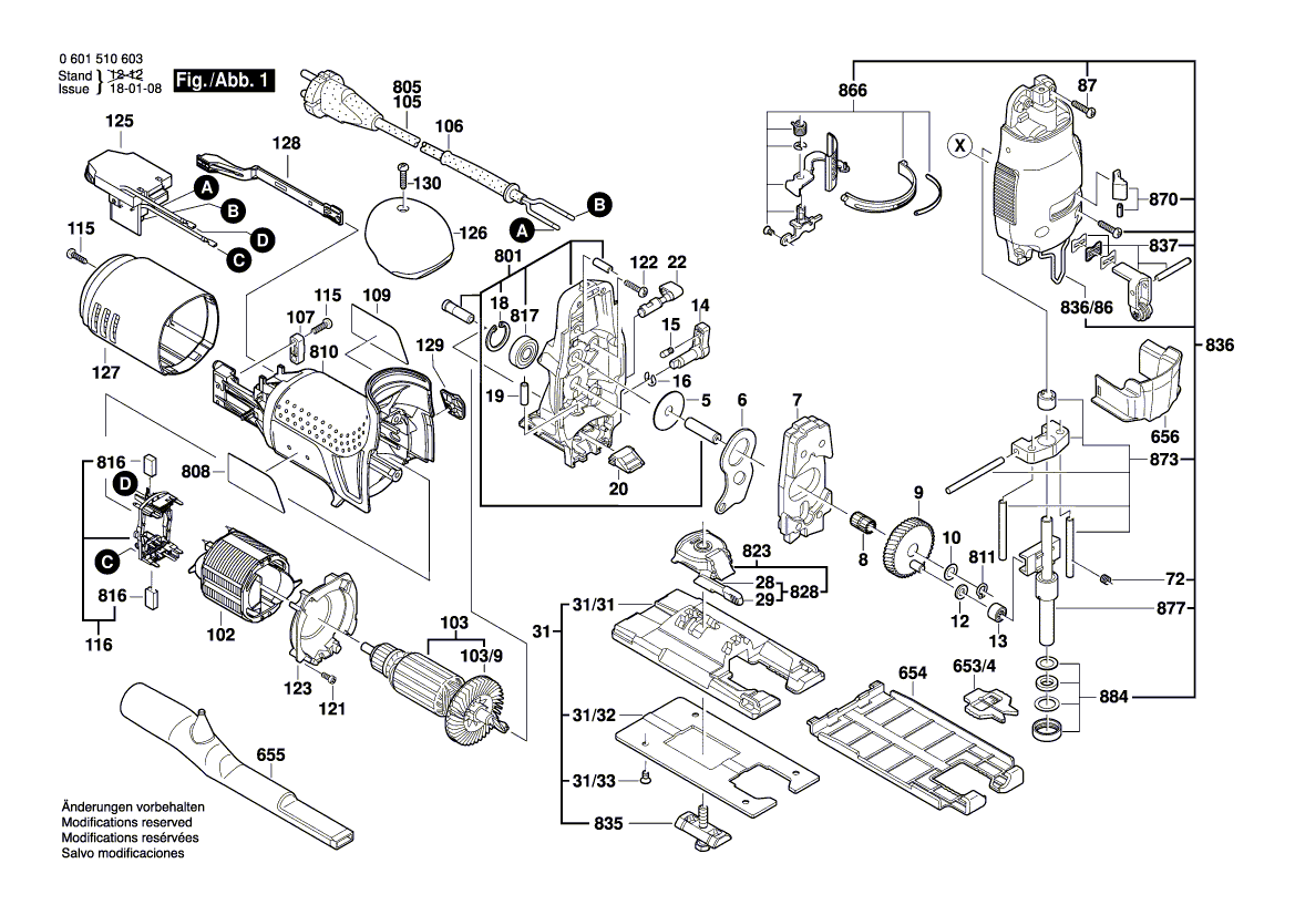 Nieuwe echte Bosch 2602026107 Switch Handgreep