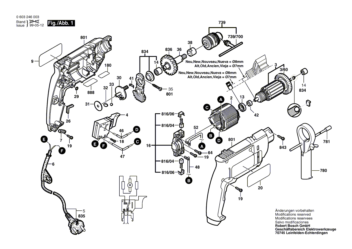 Nouveau véritable bosch 2604011007 armature