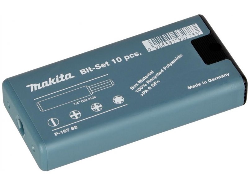 Nouveau assortiment Makita P-16782 Bit 10pcs Ph / PZ / T X (0,6; 1,2; Ph2; PZ1; PZ2; PZ3