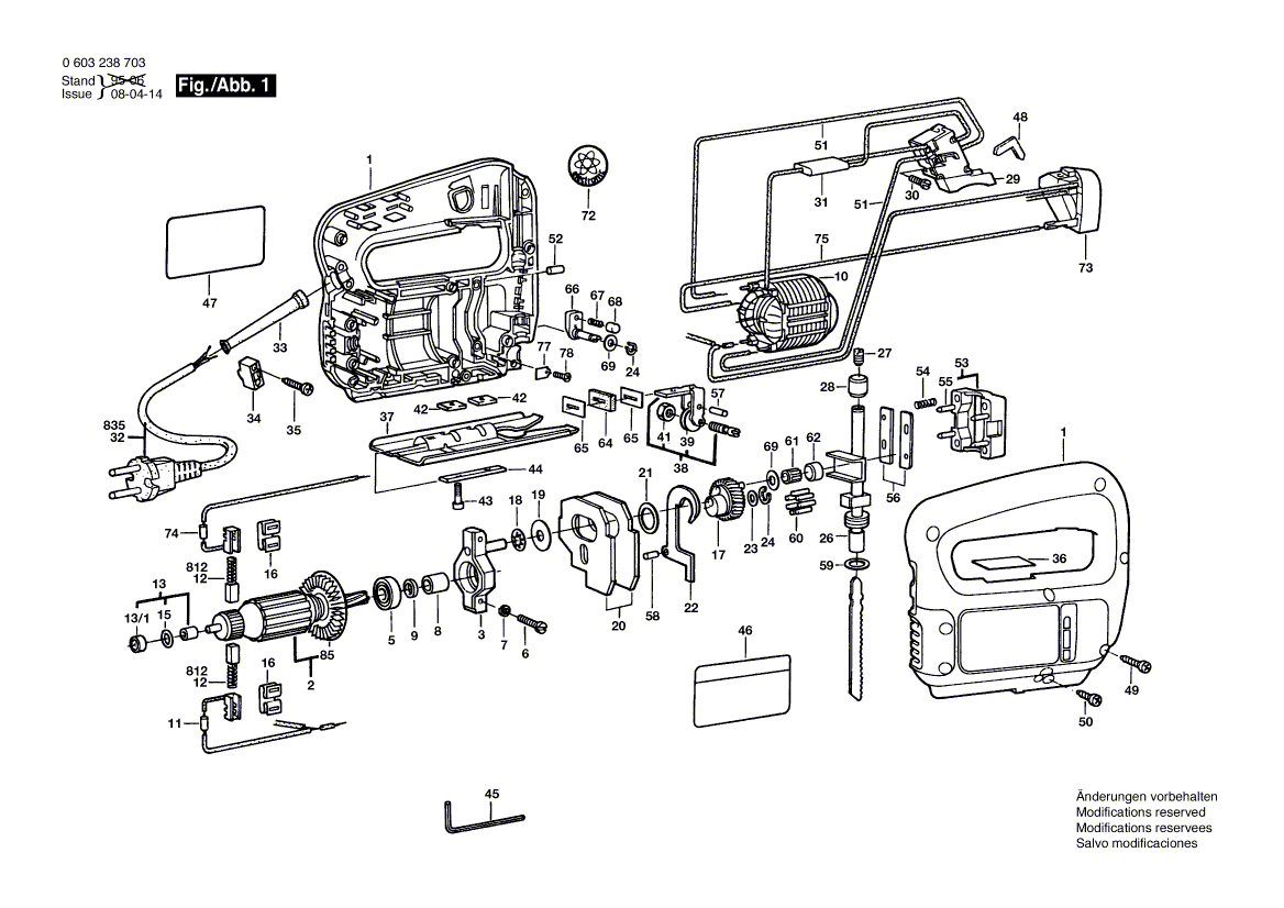 Nieuwe echte Bosch 2601098005 Counterweight