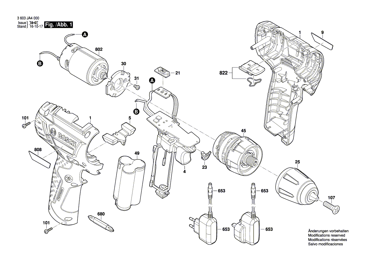 Nieuwe echte Bosch 2609007563 elektronische module