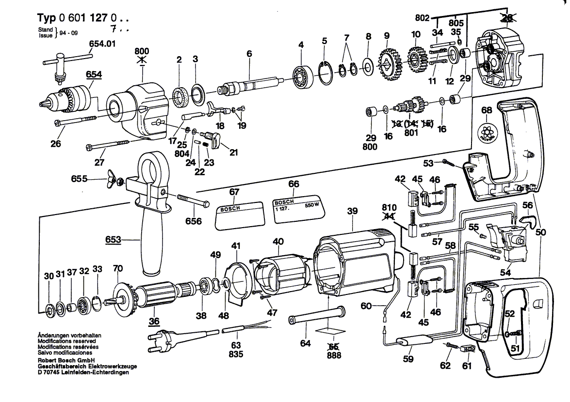 Nouveau véritable bosch 2916080906 Laveuse de verrouillage