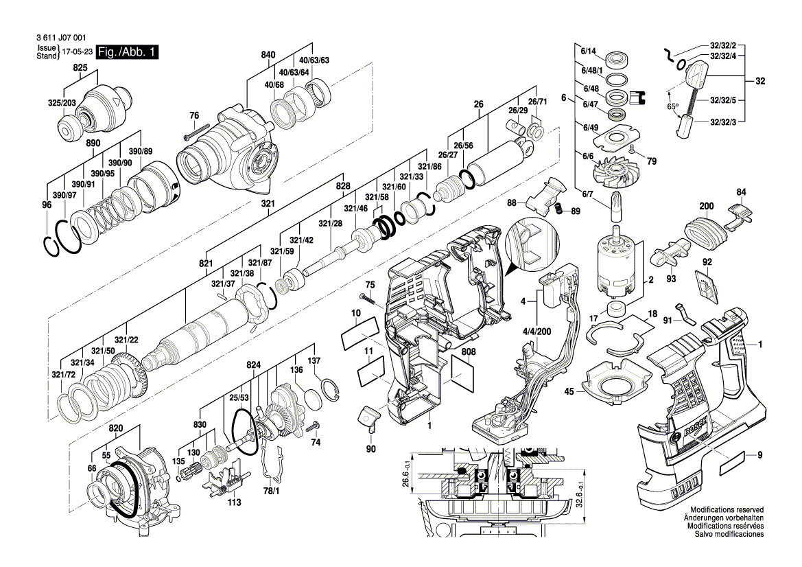 Ny ekte Bosch 1609280A56 Kontaktholdere