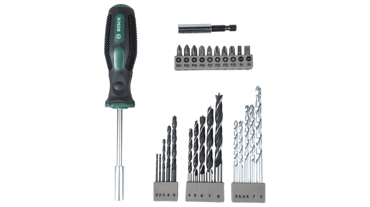 New Genuine Bosch 2607017201 Drill- and Screwdriver Bit Set 27 pieces Mixed Sets