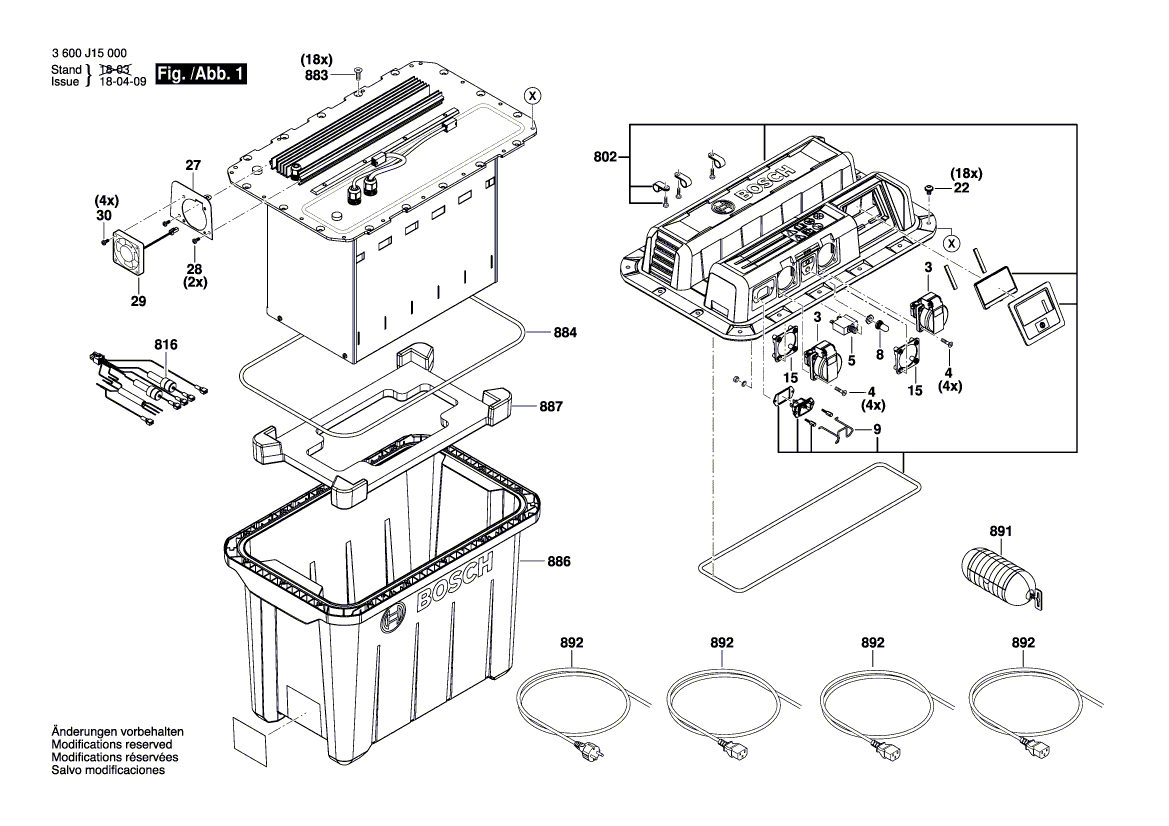 Ny ekte Bosch F016L77229 skrue