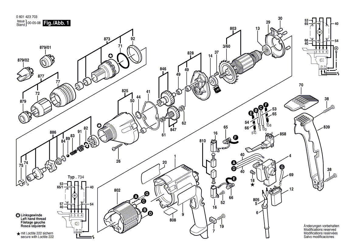 Ny äkta Bosch 2604010739 Armatur