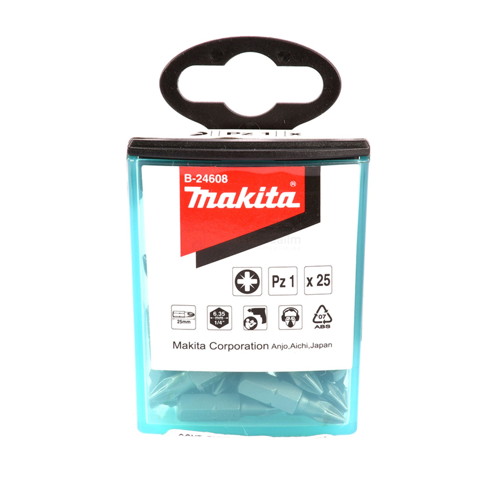 Ny äkta Makita B-24608 Skruv bitflip Top Case PZ1X25mm 25st